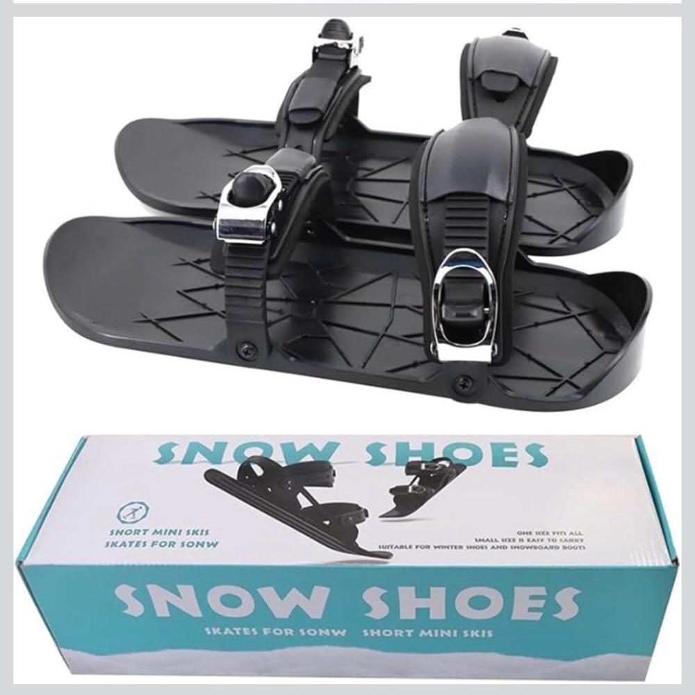 Men's Black Snow Boots with Adjustable Straps